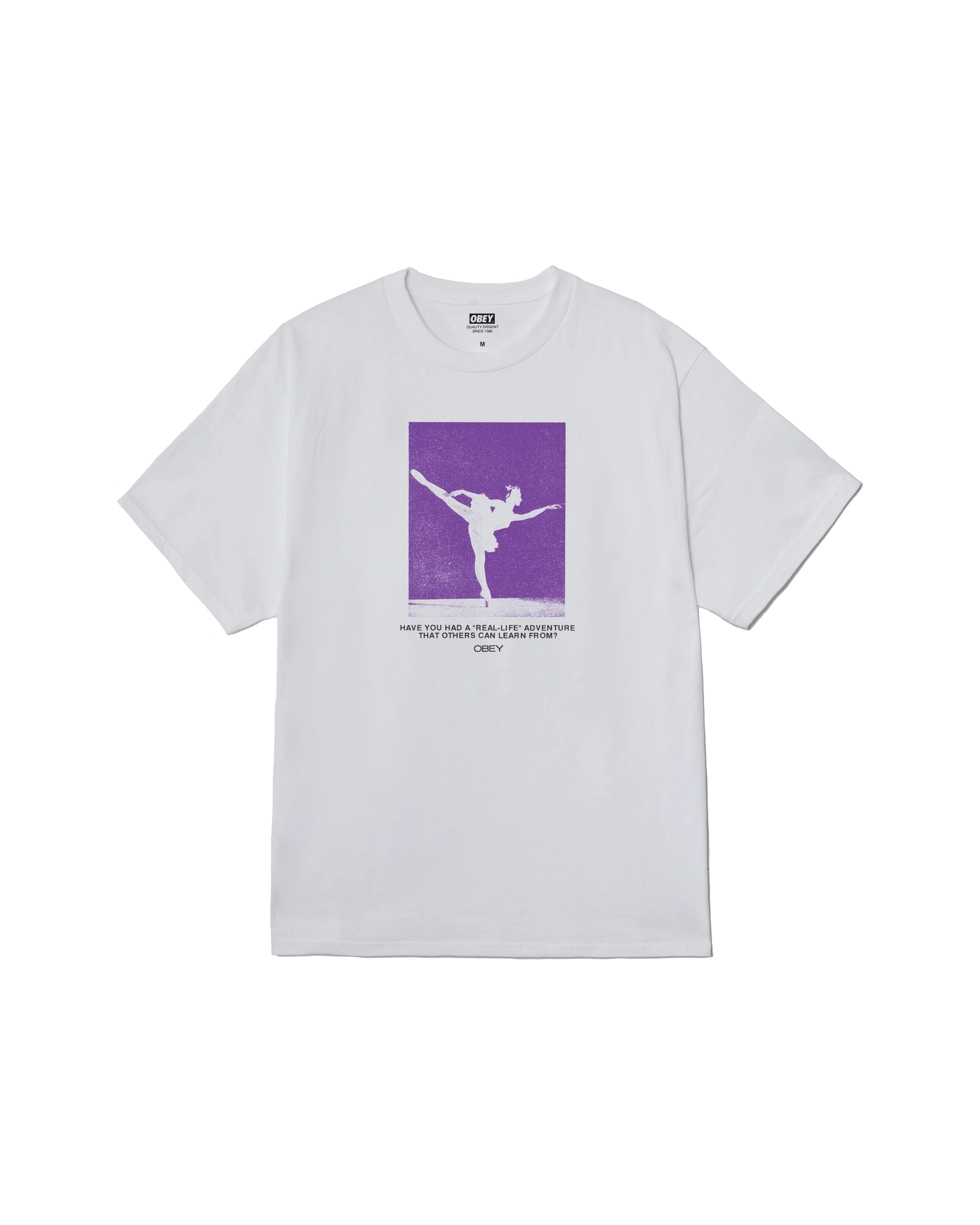 Obey - Real Life Classic T-shirt - White - T-shirts - 165264090