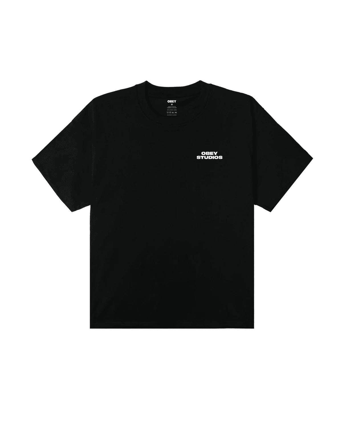 Obey - Sky Face Heavyweight T-shirt - Black - T-shirts - 168024320BLKS