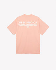 Obey Studios - Eye Heavyweight Tee - Peach-T-shirts-166913717