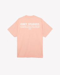 Obey Studios - Eye Heavyweight Tee - Peach-T-shirts-166913717