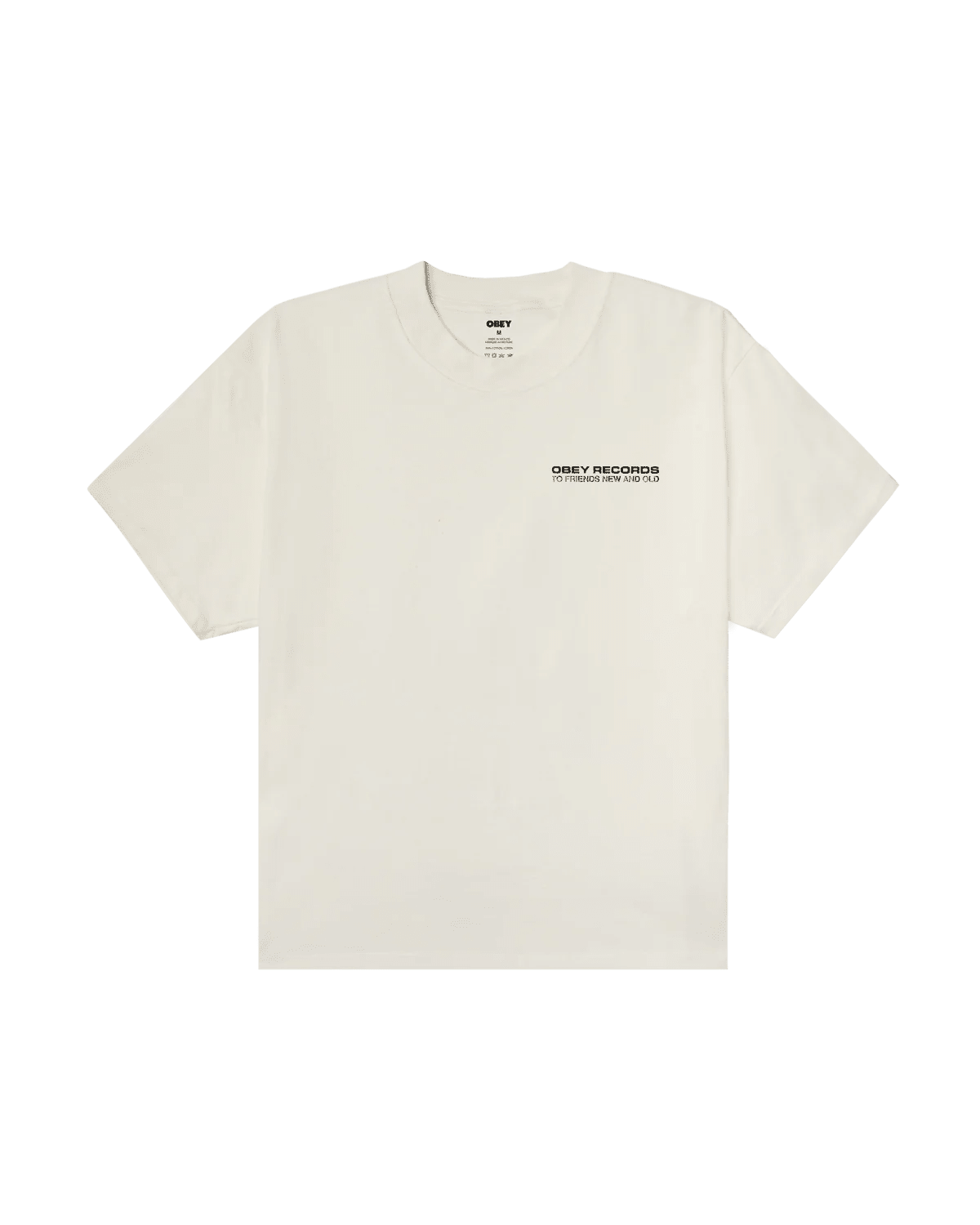 Obey - To New Friends And Old Heavyweight T-shirt - Vintage white - T-shirts - 168024360VWHS