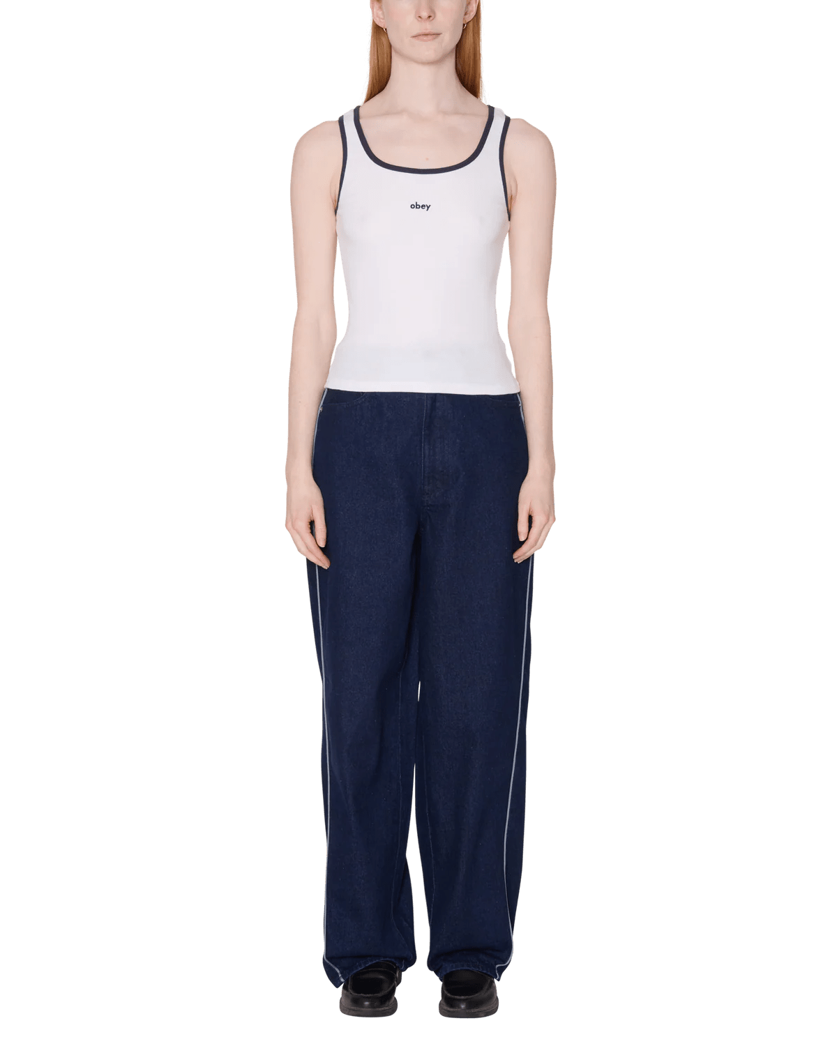 Obey - Loren Rib Tank - White - Tops - 234050152WHTXS