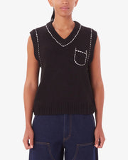 Obey - Murphy Sweater Vest - Digital Black - Tops - 251810009