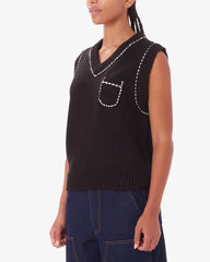 Obey - Murphy Sweater Vest - Digital Black - Tops - 251810009