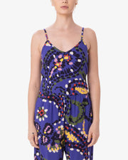 Obey - Paisley Work Tank Top - Mazarine Blue Multi-Tops-284050028