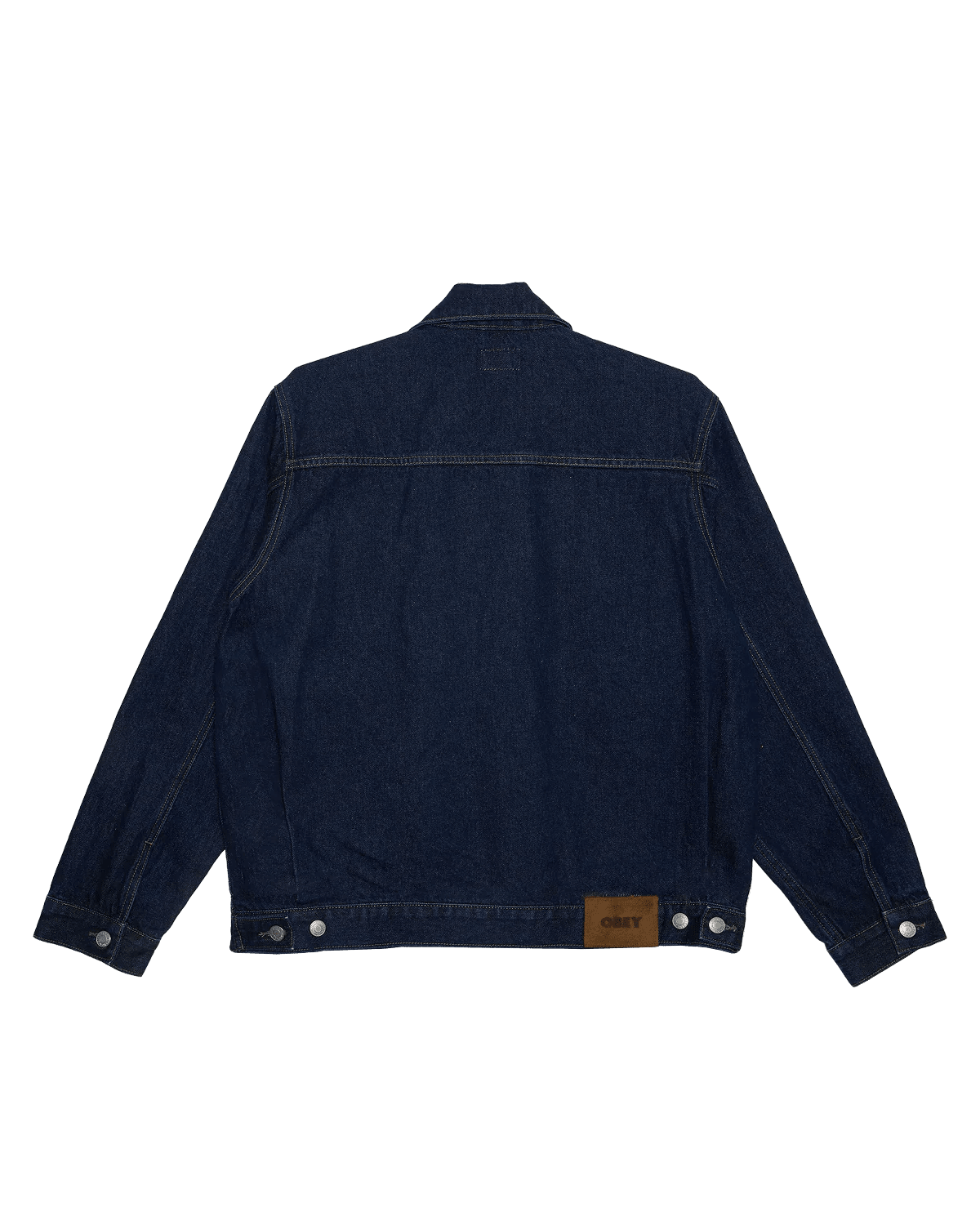 Obey - Base Trucker Jacket - Rinse indigo - Vestes et Manteaux - 121800615RIDS