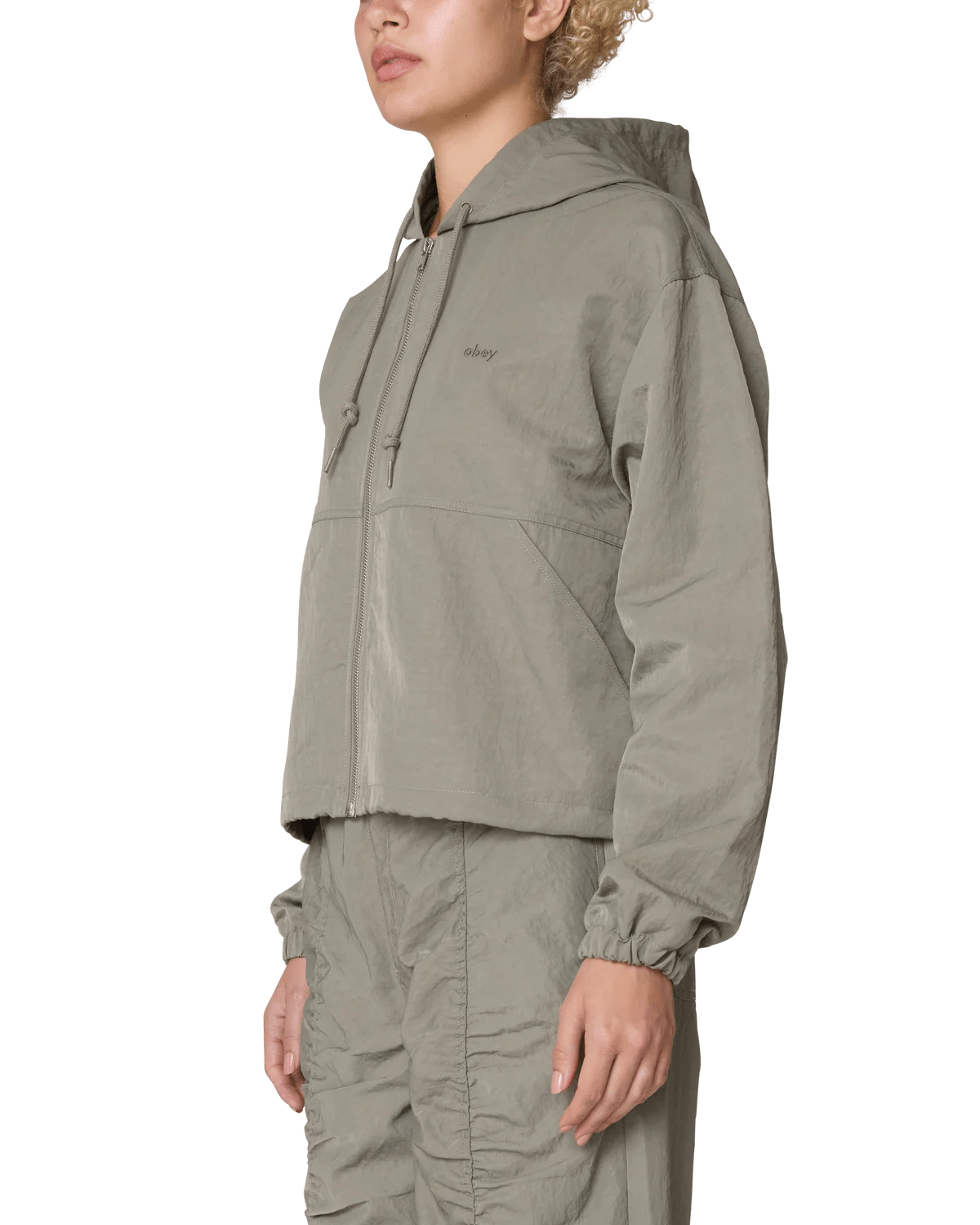Obey - Lula Hood Jacket - Sage - Vestes et Manteaux - 