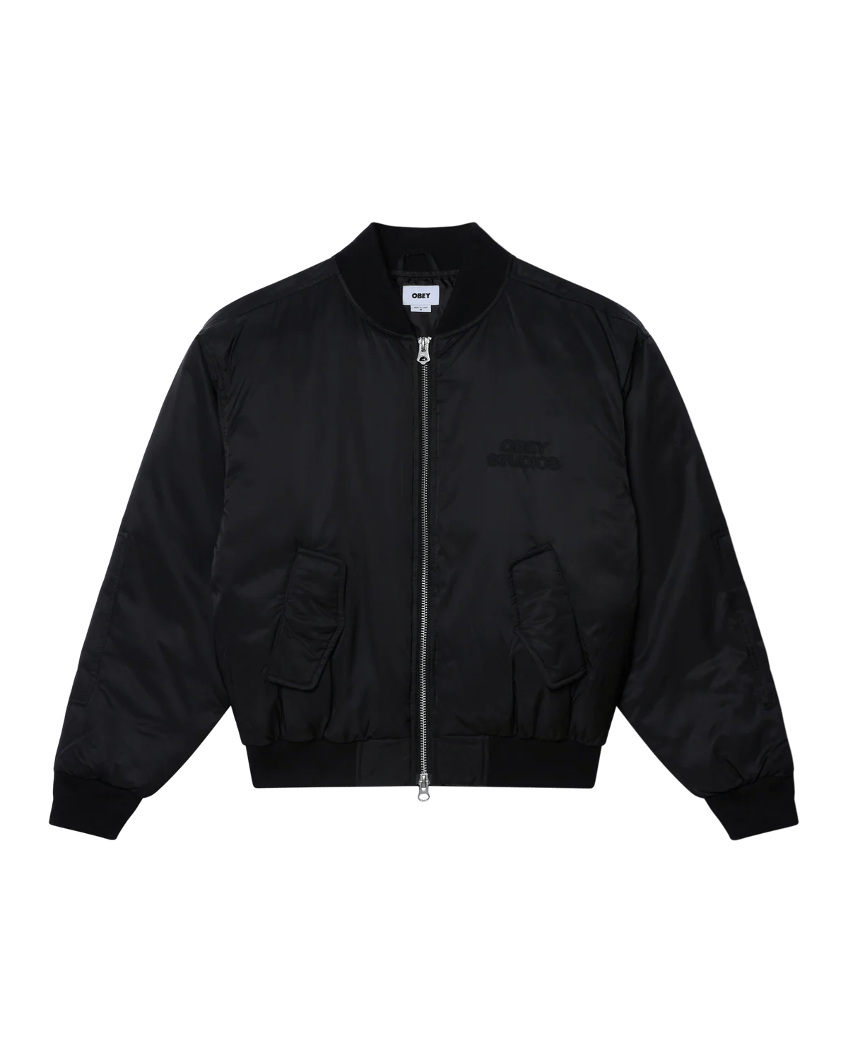 Obey – Obey studios ma - 1 bomber – Black - Vestes et Manteaux - 121800594BLKS