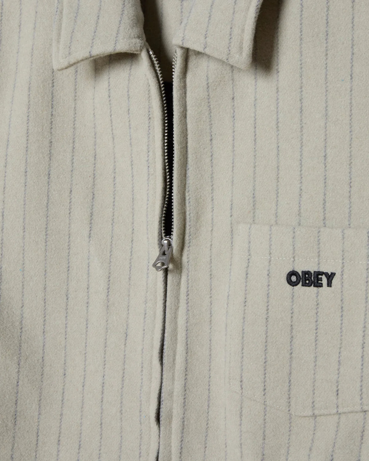 Obey – Obey Vernon zip jacket – Abbey Stone Multi - Vestes et Manteaux - 
