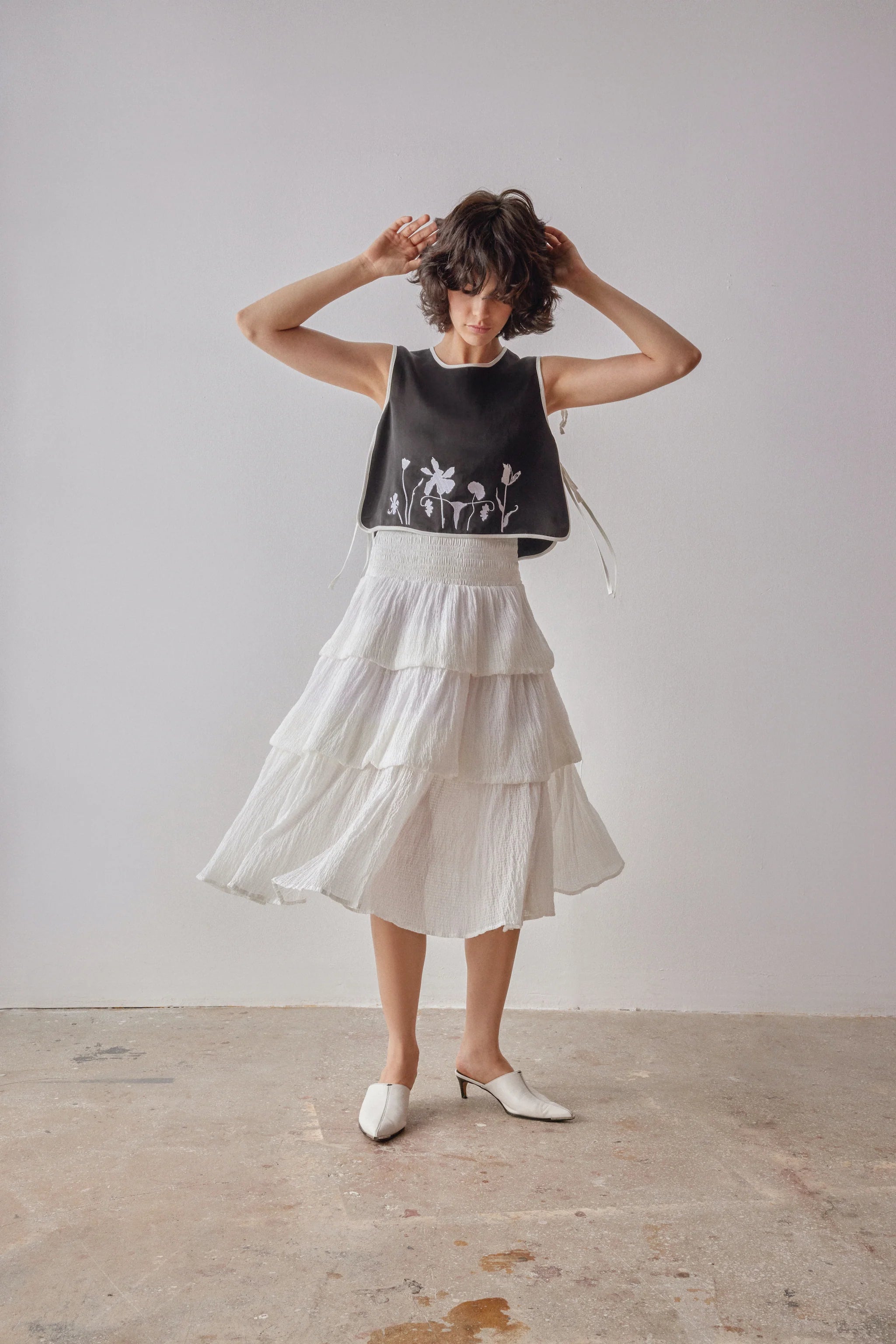 OhSevenDays - Maya Vest Top - Black - Jupes et Pantalons - 