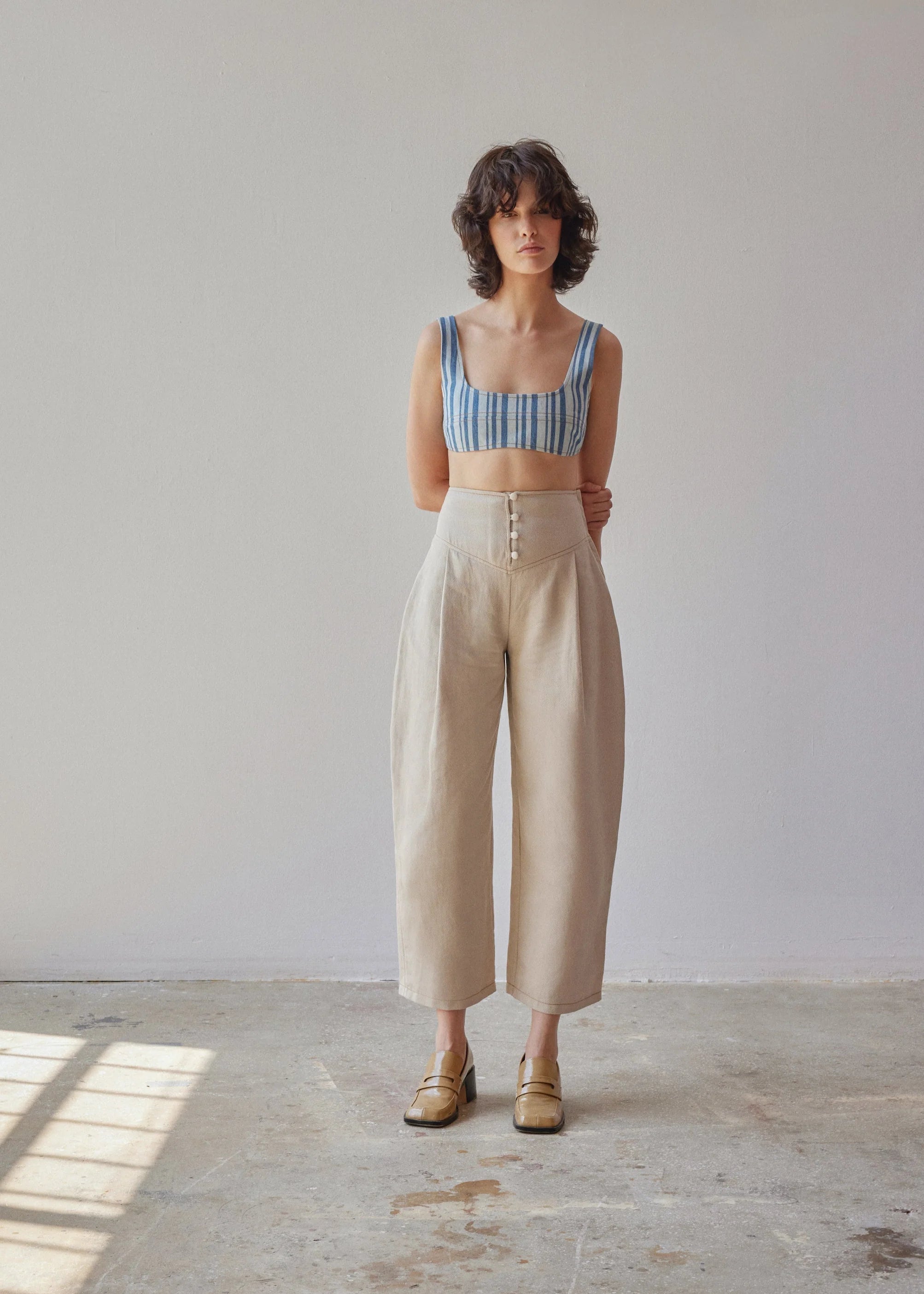 OhSevenDays - Pantalon Ballon Aria Trousers - Blanc - Jupes et Pantalons - 