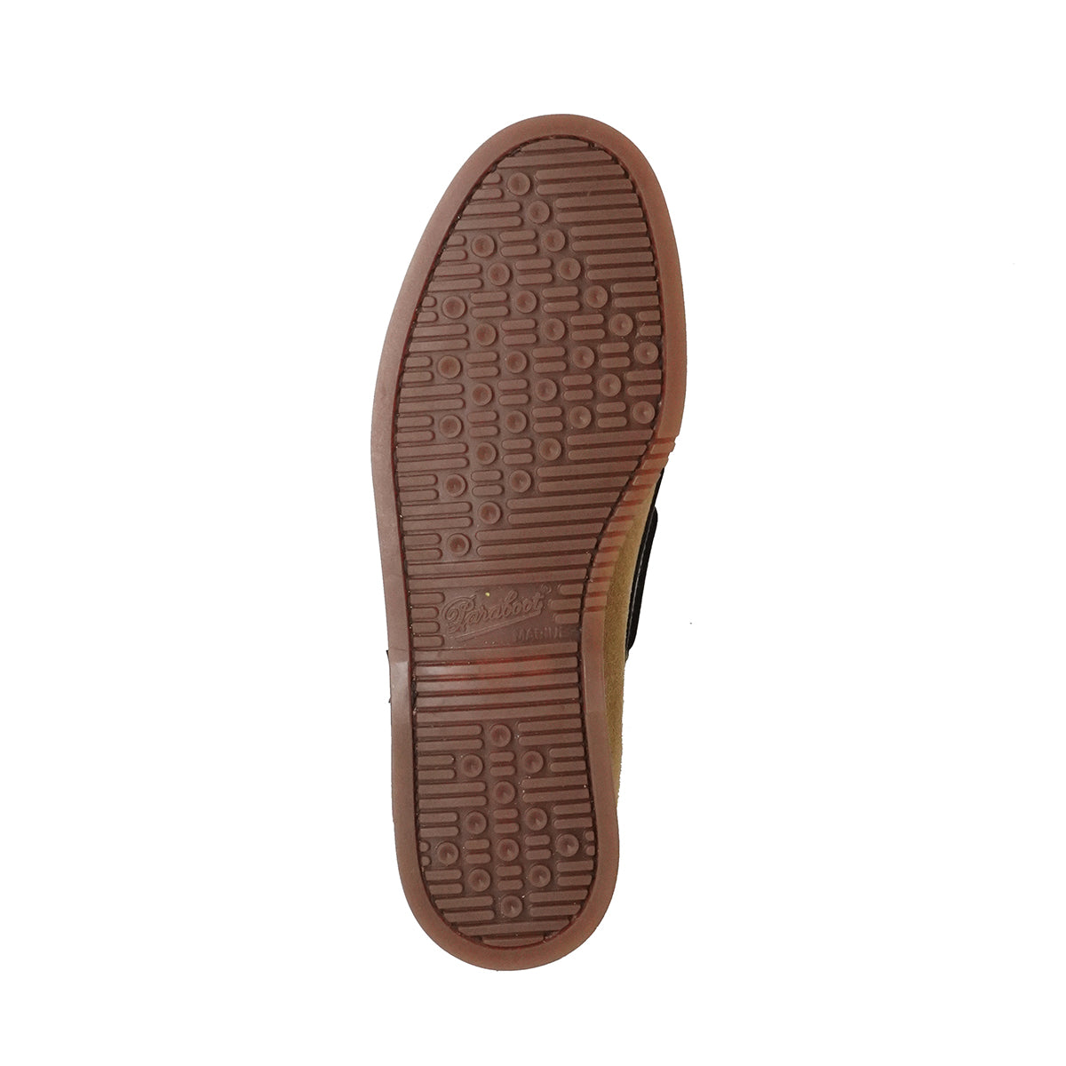 Paraboot Chaussures bateau Barth lisse naturel et velours fauve – vue de la semelle
