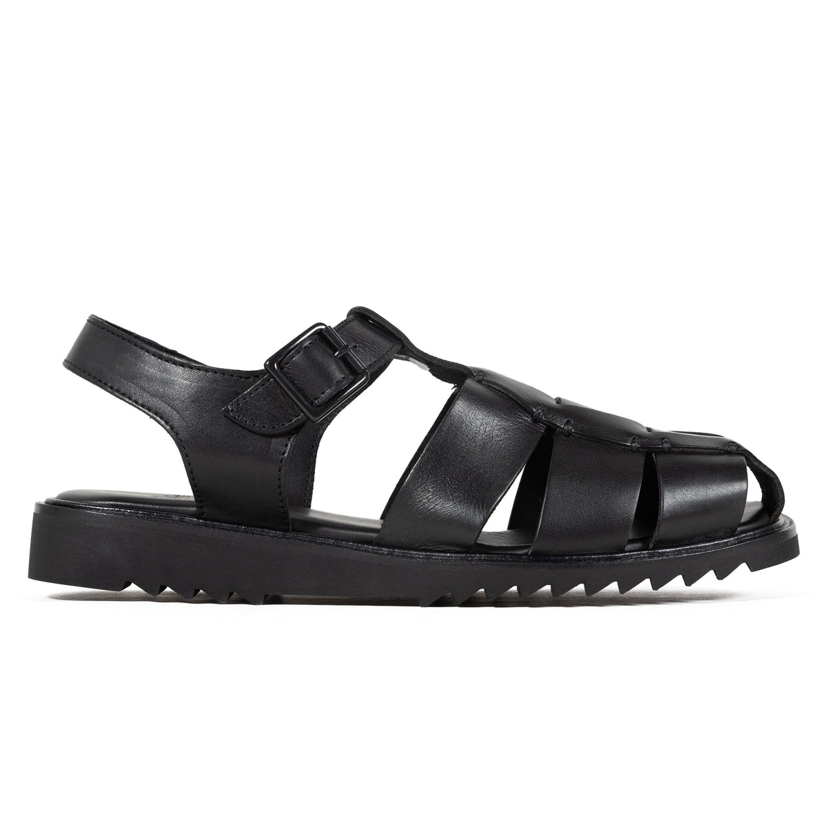 Paraboot Femme – Sandale Santorin – Lisse noir-Chaussures-228880