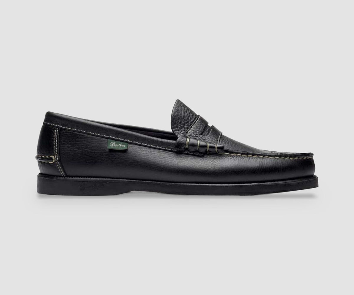 Paraboot – Mocassin Coraux – Foulonné noir-Chaussures-093640