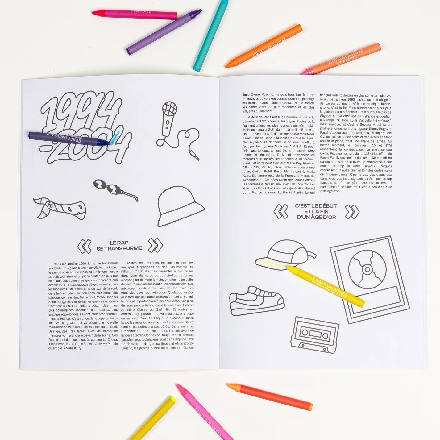 Rap Coloriage : L'Essence du Rap Français en Couleurs - books - 