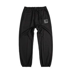 RASSVET - Cotton Trousers With Logo PACC14P007 - Black-Pantalons et Shorts-PACC14P007