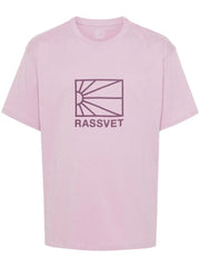 RASSVET - Big Logo T-shirt PACC14T002 - Dusty Rose-T-shirts-PACC14T002