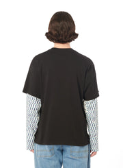 RASSVET - Rassvet Mesh Camo Long Sleeve Tee PACC14T011 - Black-T-shirts-PACC14T0011