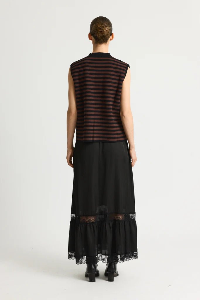 Résumé Cph - KodyRS Knit Vest - Black/brown - Pulls et Sweats - 26701498