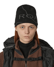 ROA - Beanie Logo Black RBUW202YA02 FW24 - Accessoires - RBUW202YA02