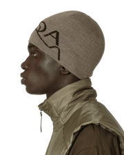 ROA - Beanie Logo Taupe - Accessoires - RBUW202YA02