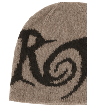 ROA - Graphic Beanie Taupe Brown - Accessoires - RBUW215YA05