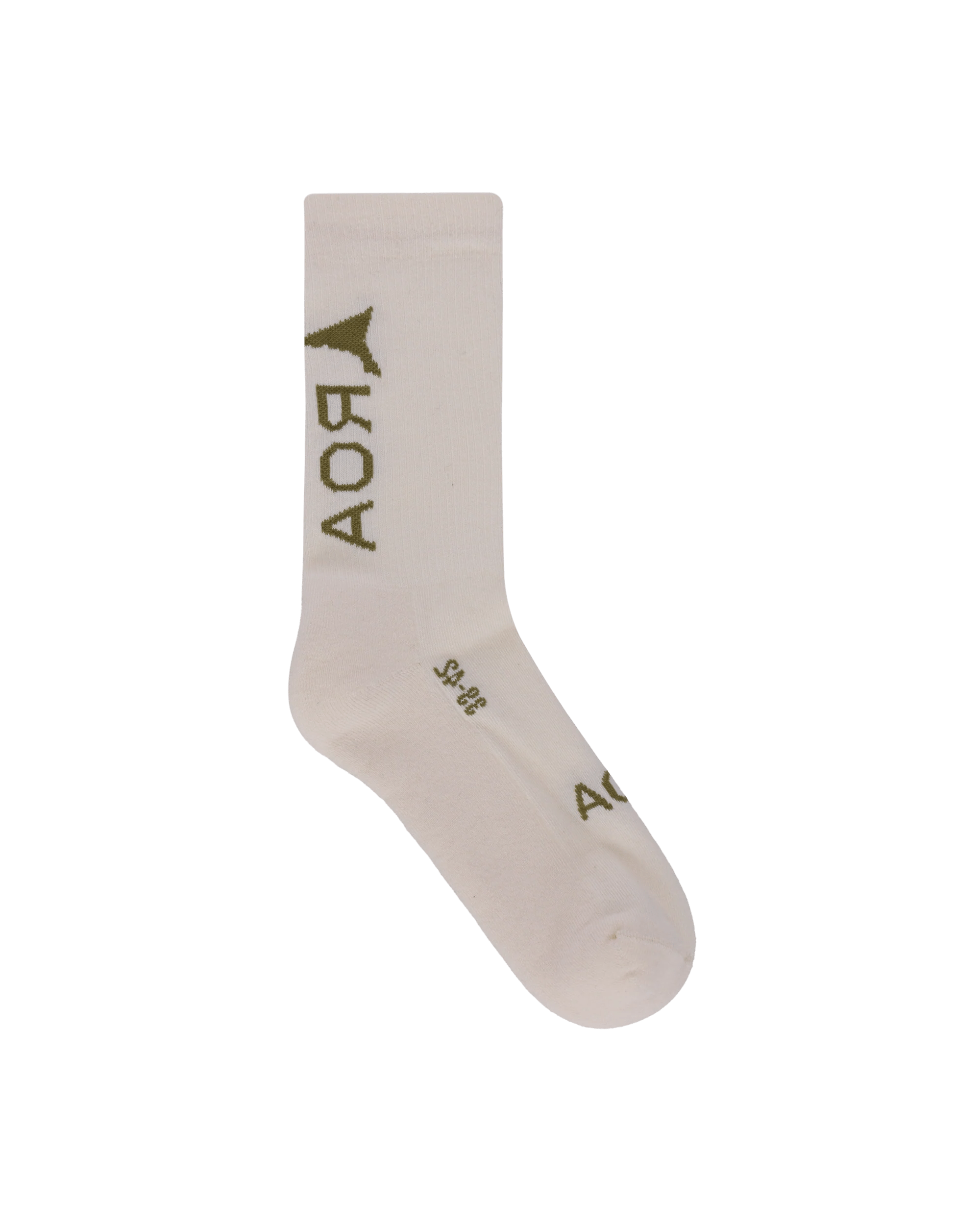 ROA - Logo Socks Bone White - Accessoires - RBMW079YA04