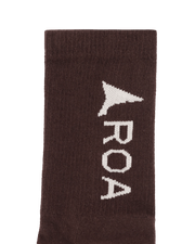 ROA - Logo Socks Dark Brown - Accessoires - RBMW079YA04