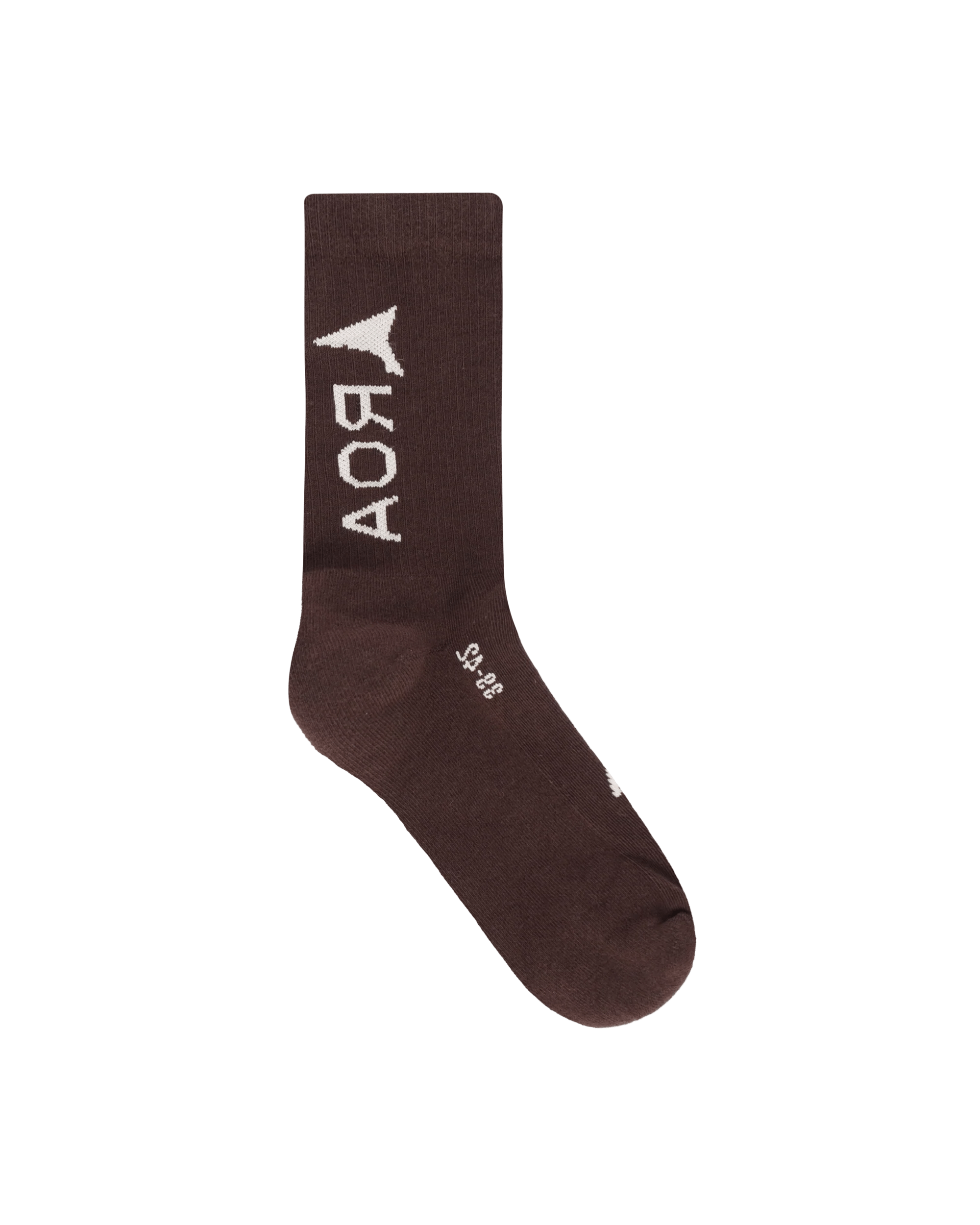 ROA - Logo Socks Dark Brown - Accessoires - RBMW079YA04