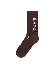 ROA - Logo Socks Dark Brown - Accessoires - RBMW079YA04