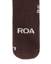 ROA - Logo Socks Dark Brown - Accessoires - RBMW079YA04