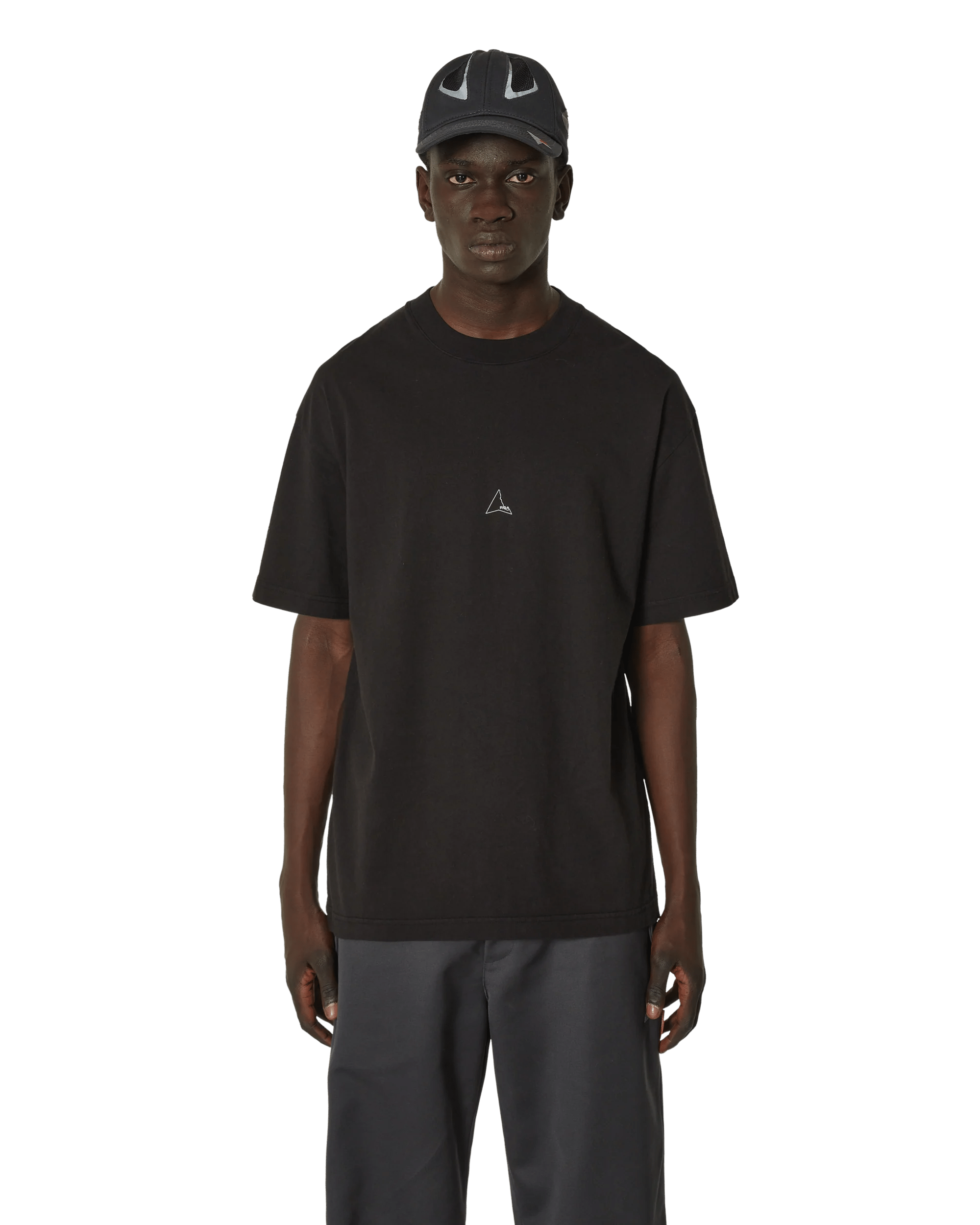 ROA - Light Regular Tee Black - T-shirts - RMBW0254JY22