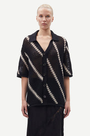 Samsoe Samsoe Femme - Saisha Shirt 15296 - Black Stripes - Chemise - F24200030