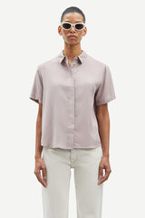 Samsoe Samsoe - Mina SS Shirts 14028 - Gull Gray - Chemise - F21200143