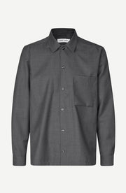 Samsoe Samsoe - Sadamon GO Overshirt 15350 - Dark Grey Melange - Chemises - M24300065