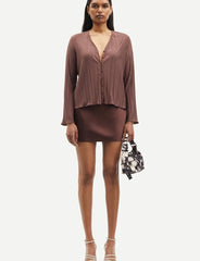 Samsoe Samsoe Femme - Saagneta Short Skirt 12956 - Brown Stone - Jupes et Pantalons - F24100094