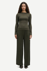 Samsoe Samsoe Femme - Uma Trousers 10167 Forest Night - Jupes et Pantalons - F21200187