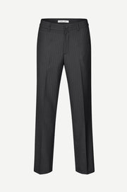 Samsoe Samsoe - Sajohnny Trousers 15348 - Black Pinstripe - Pantalons et Shorts - M24300075