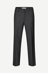 Samsoe Samsoe - Sajohnny Trousers 15348 - Black Pinstripe - Pantalons et Shorts - M24300075