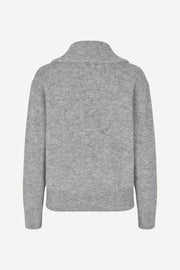 Samsoe Samsoe Femme - Saanour Hz Sweater 7355 - Grey Mel. - Pulls et Sweats - F24300038