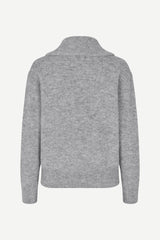 Samsoe Samsoe Femme - Saanour Hz Sweater 7355 - Grey Mel. - Pulls et Sweats - F24300038