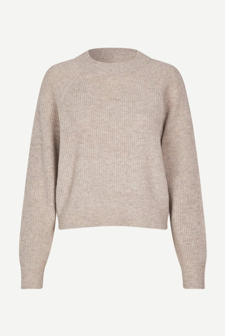 Samsoe Samsoe Femme - Sazlata Sweater 15353 - Khaki Mélange - Pulls et Sweats - F24300102