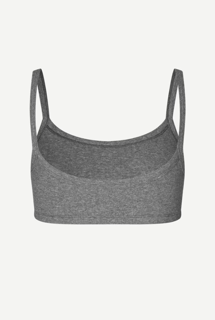 Samsoe Samsoe Femme - Sahara Bra 7542 - Mid Grey Melange - Tops - F24100112