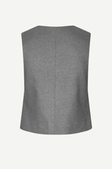 Samsoe Samsoe Femme - Saramona Vest 14930 - Grey Mel - Tops - F24300018