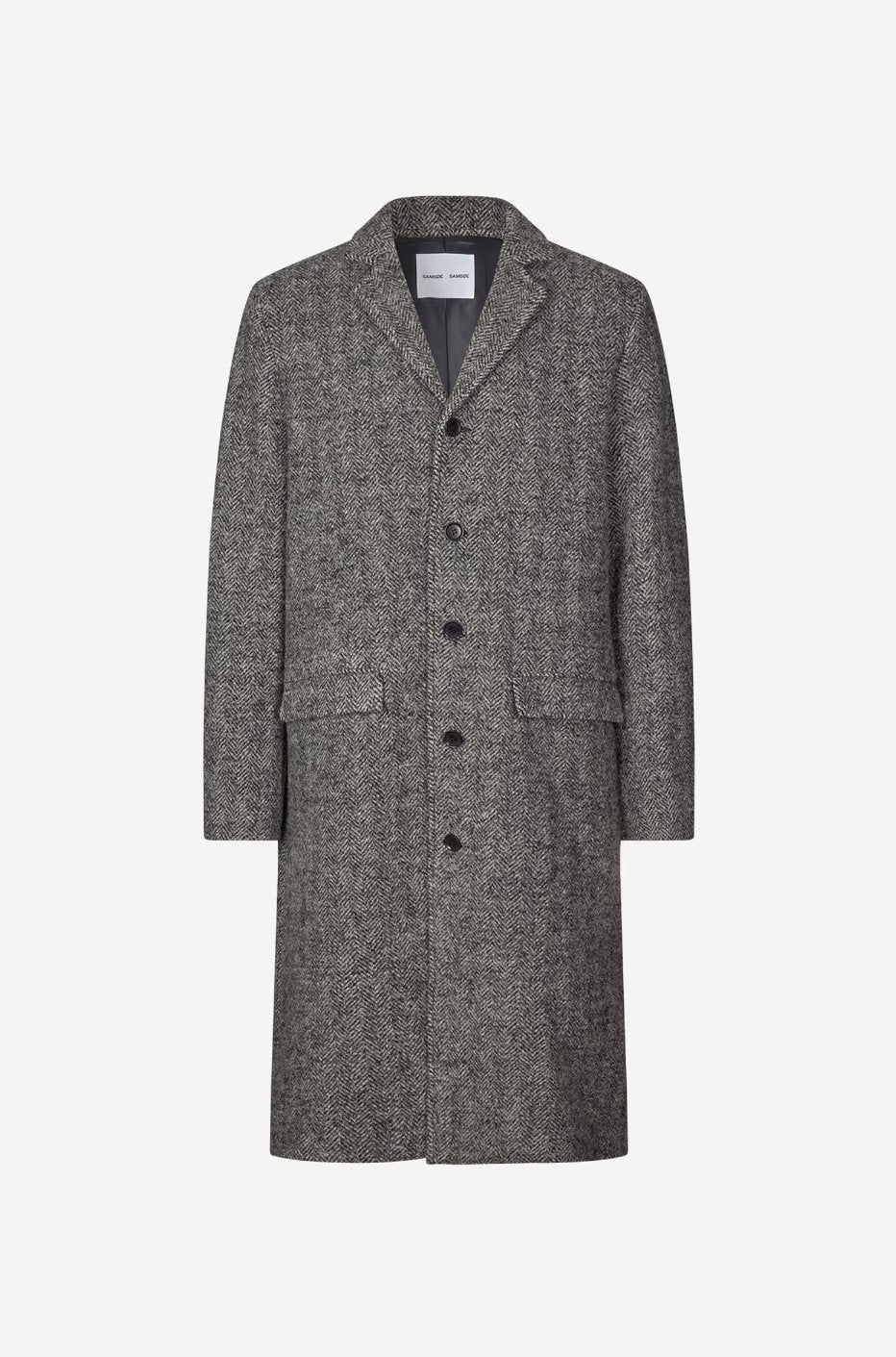 Samsoe Samsoe Homme - Satesfa X Coat 15343 - Black Melange - Vestes et Manteaux - M24300078