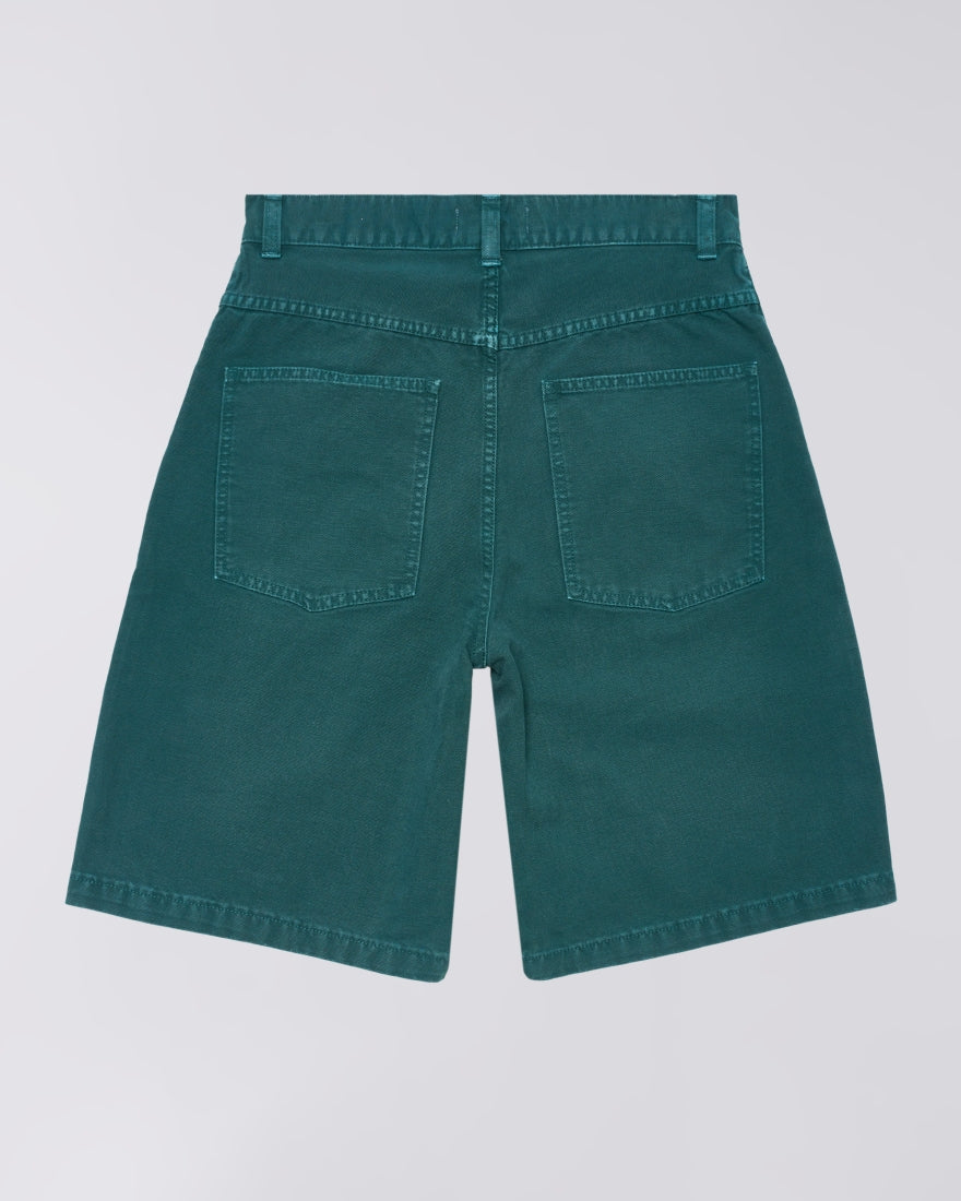 Edwin - Double Knee Worker Short - Mediterranea green