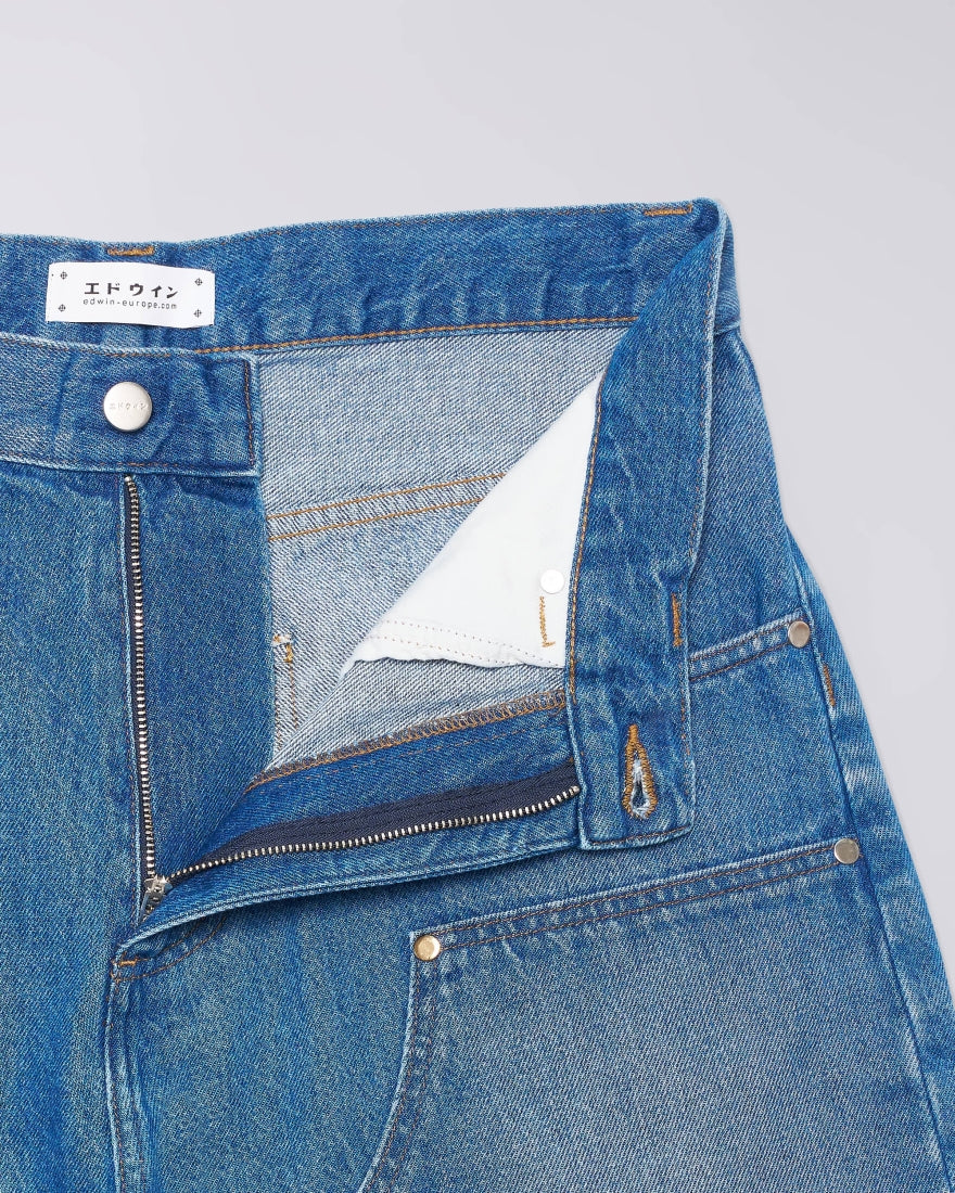 Edwin - Double Knee Worker Short - Blue