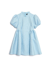 Sister Jane - Nara Jacquard Mini Dress - Pastel Blue-Robes-