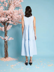 Sister Jane - Skye Bow Midi Dress - Baby Blue-Robes-