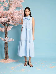 Sister Jane - Skye Bow Midi Dress - Baby Blue-Robes-